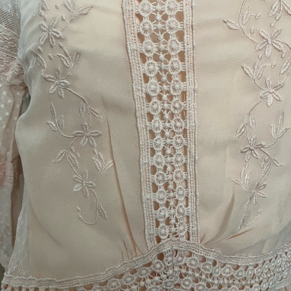 Blush lace TopShop dress - Picture 3 of 6